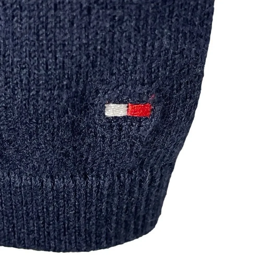 TOMMY HILFIGER 100% Cotton Argyle V-Neck Sweater